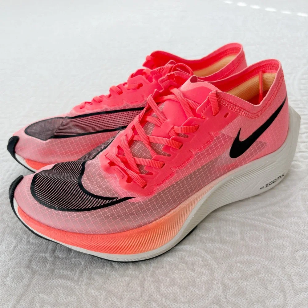 Nike Air Zoom Vaporfly Next% Running Shoes, Bright Mango Sz 6.5 Men